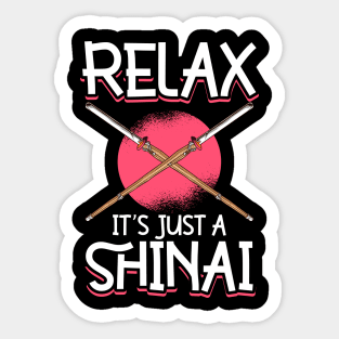 Just a shinai - bamboo sword - Kendo Sticker